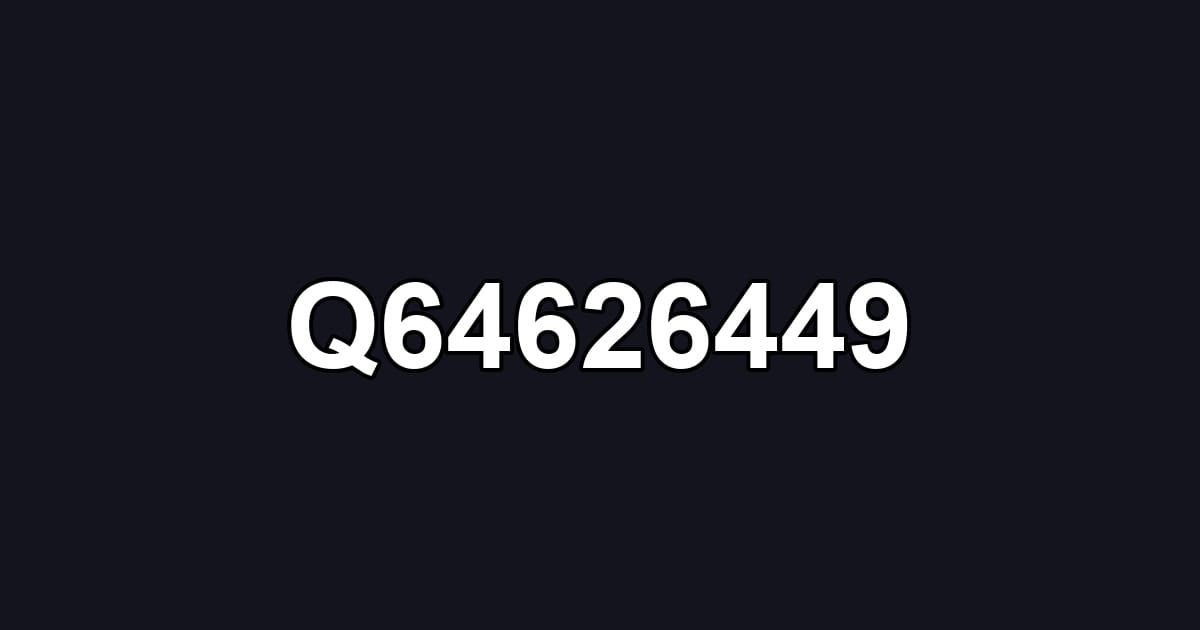 Q64626449