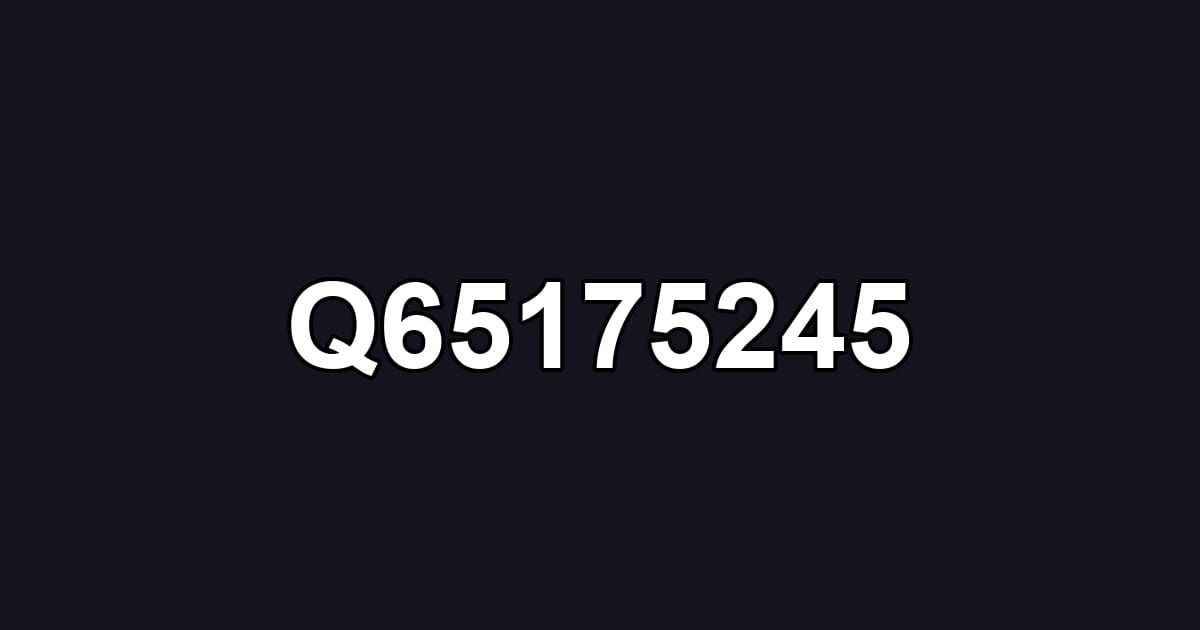 Q65175245