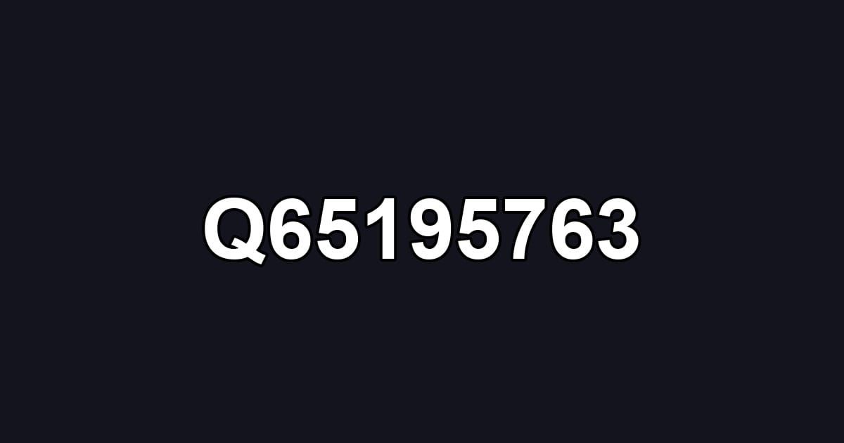 Q65195763