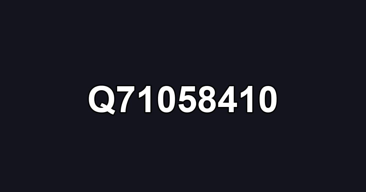 Q71058410