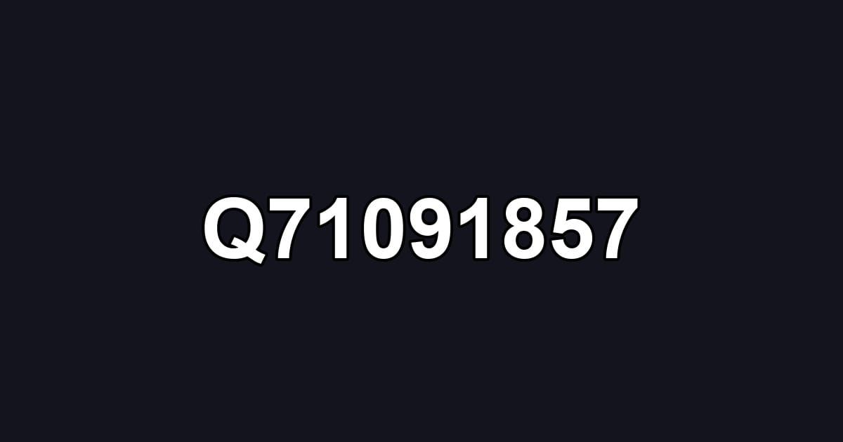 Q71091857