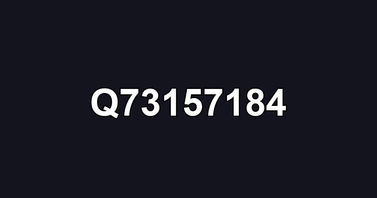 Q73157184