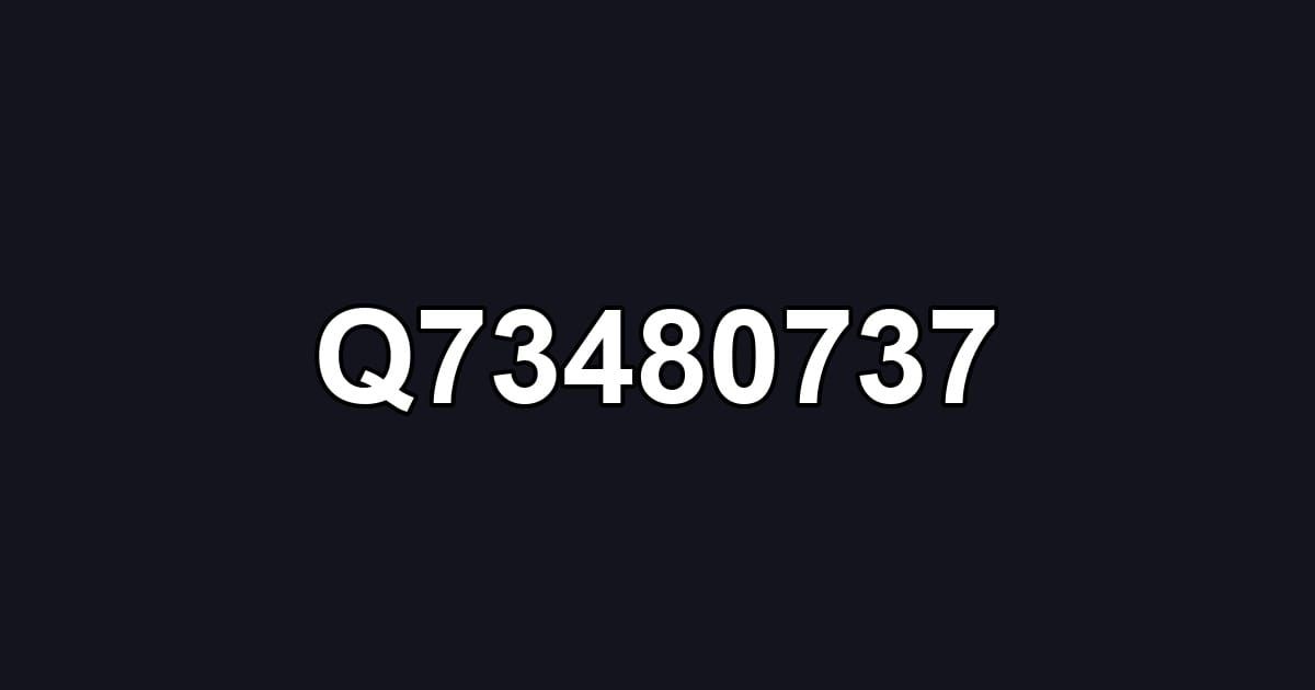 Q73480737