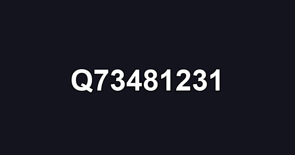 Q73481231