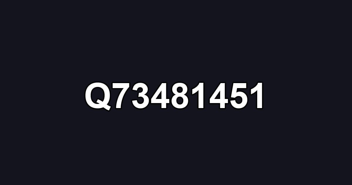 Q73481451