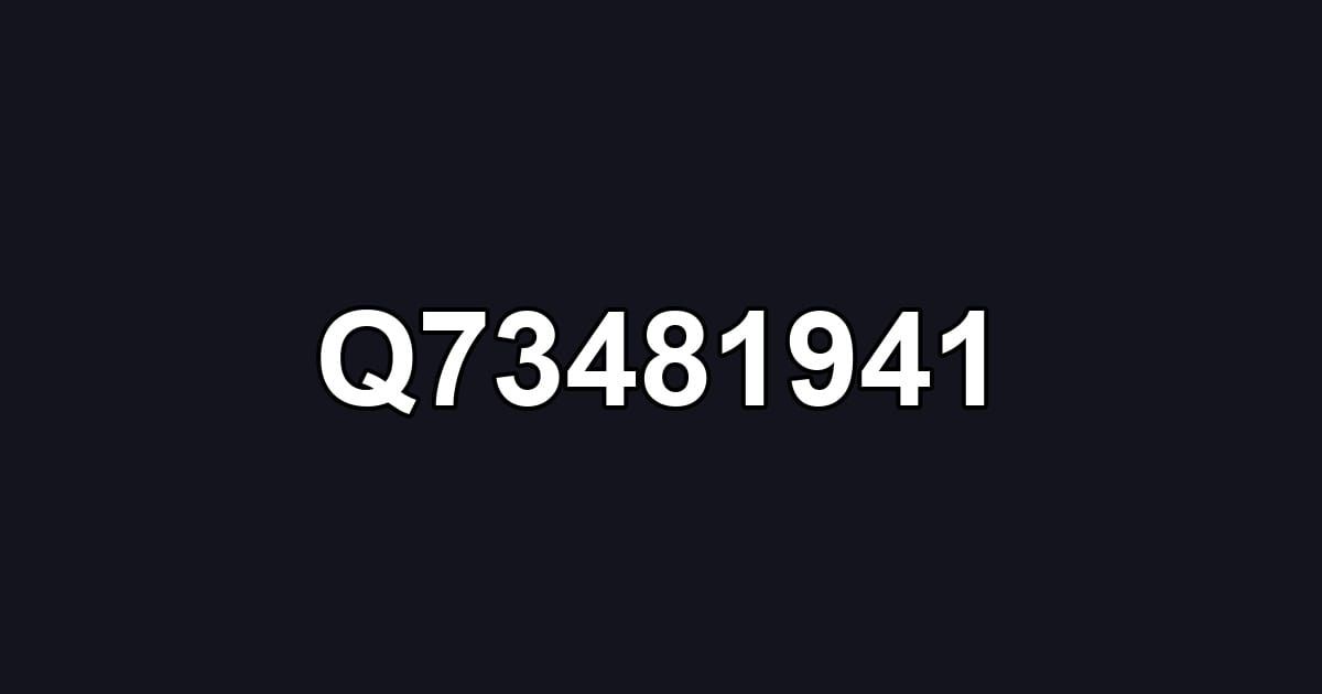 Q73481941