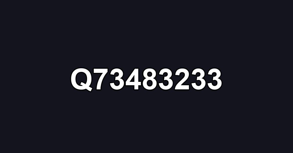 Q73483233