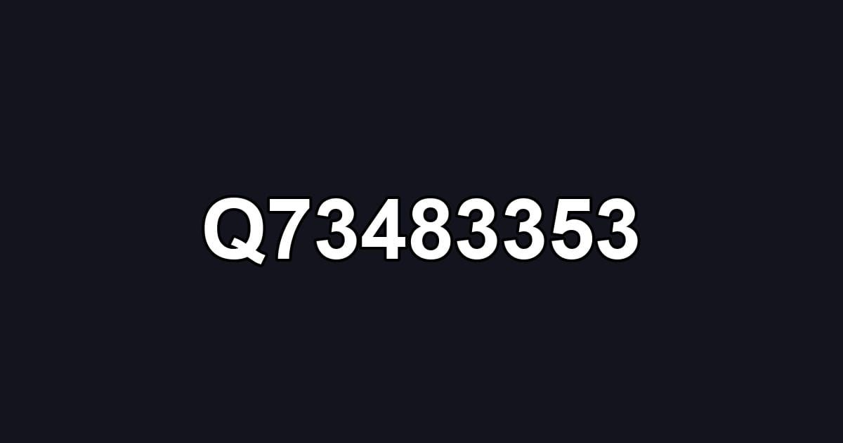 Q73483353