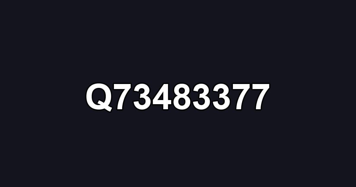 Q73483377