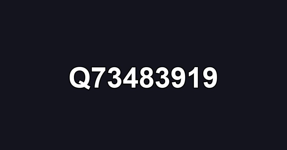Q73483919