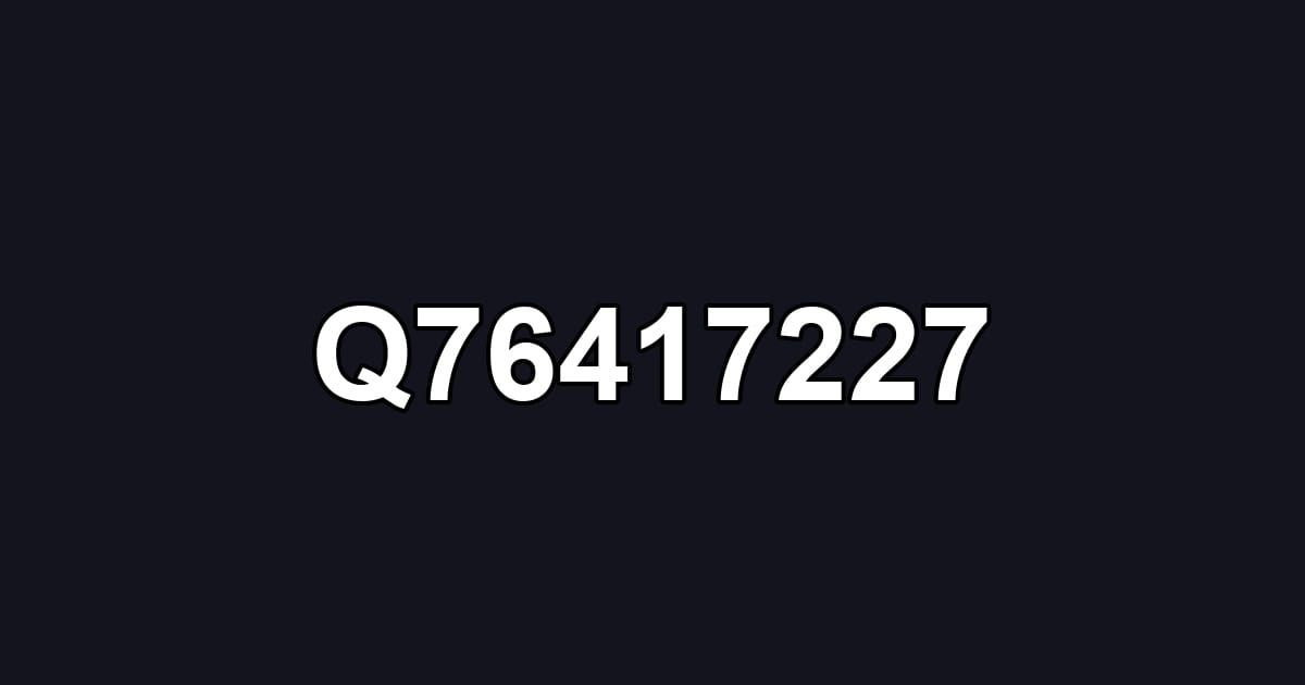 Q76417227