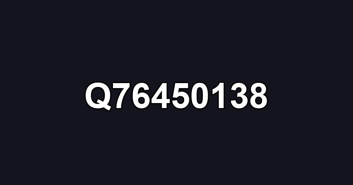 Q76450138