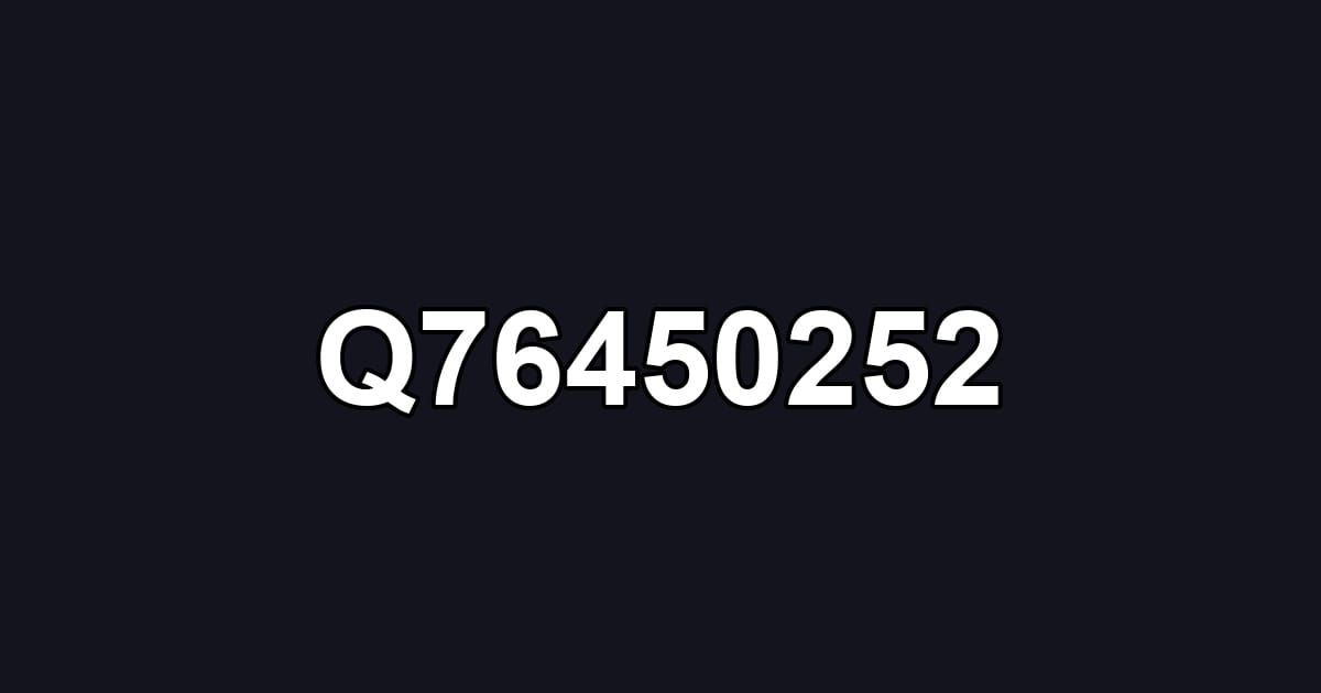 Q76450252