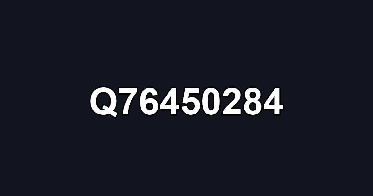 Q76450284