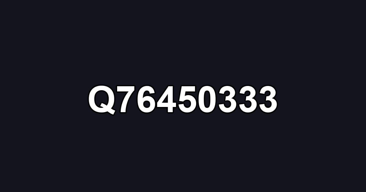 Q76450333