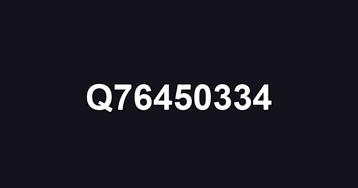 Q76450334