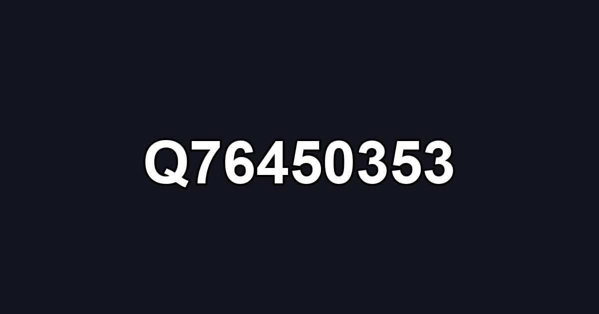 Q76450353
