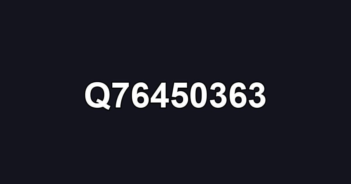 Q76450363