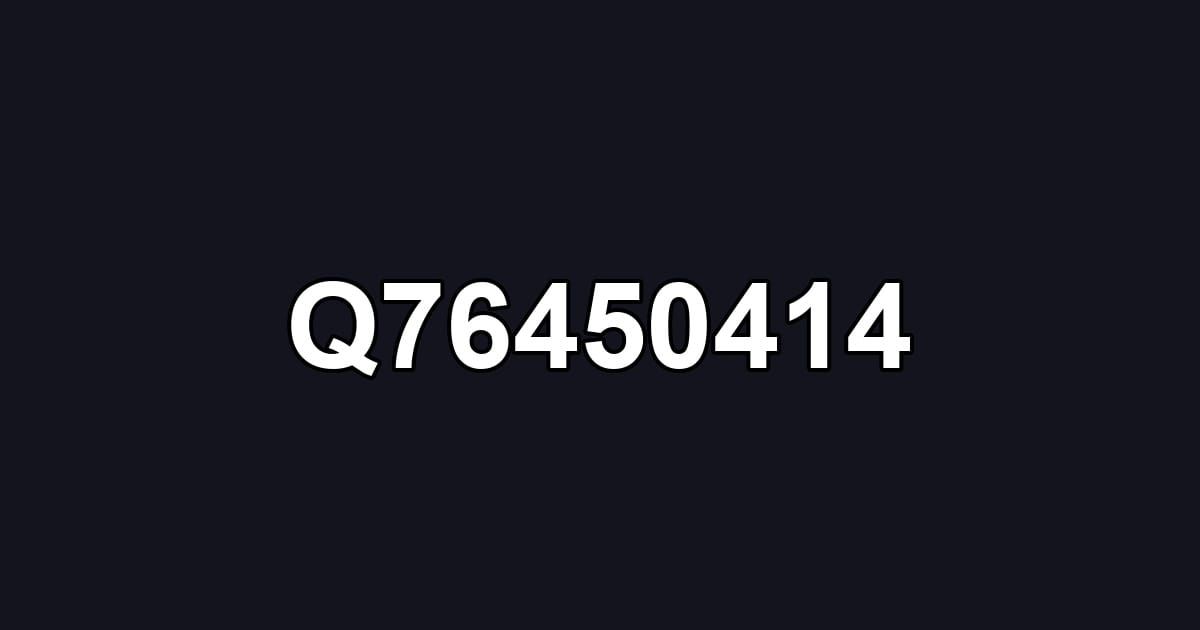 Q76450414