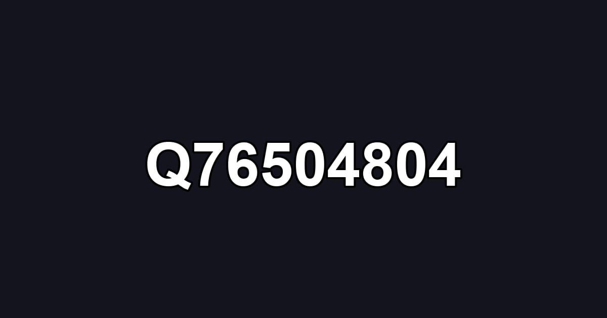 Q76504804
