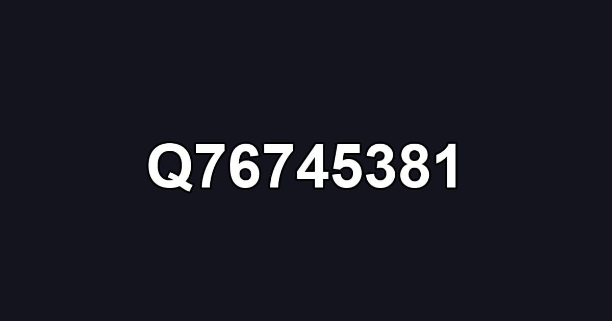 Q76745381