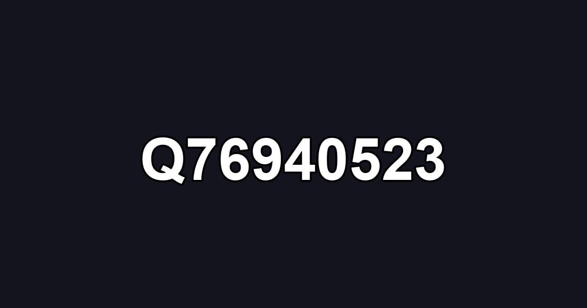 Q76940523