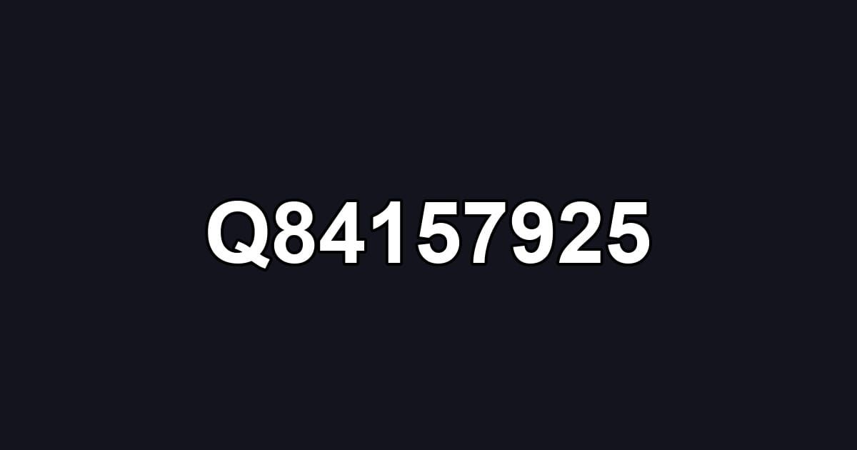 Q84157925