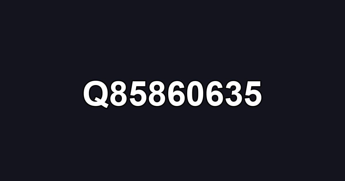 Q85860635