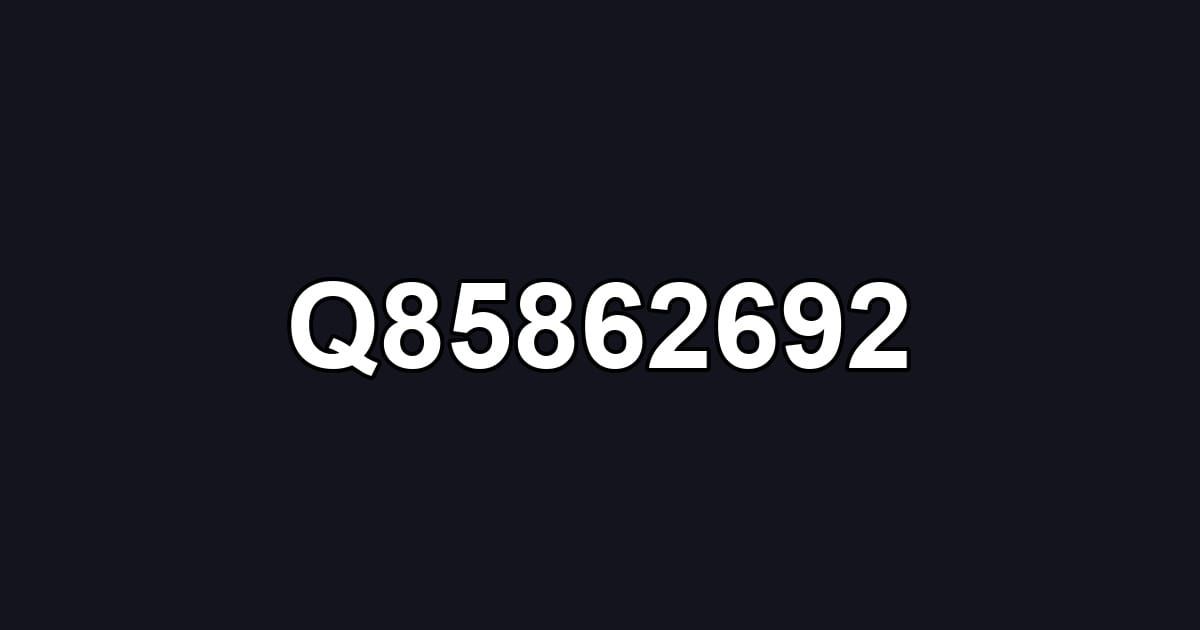 Q85862692