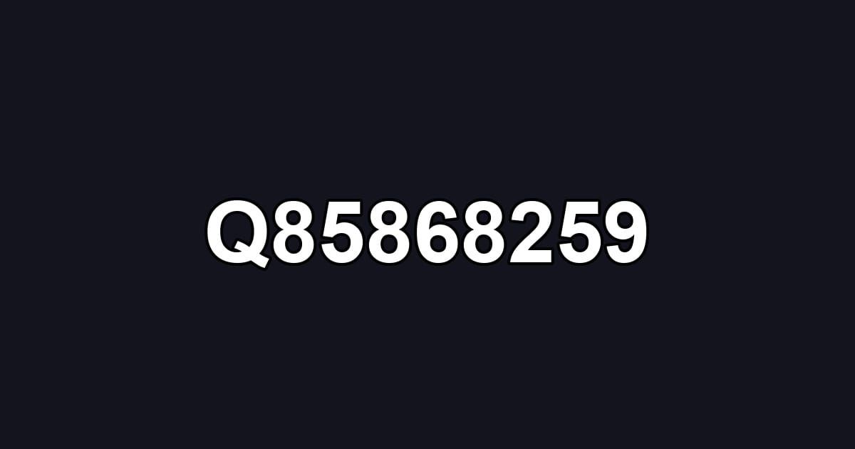 Q85868259