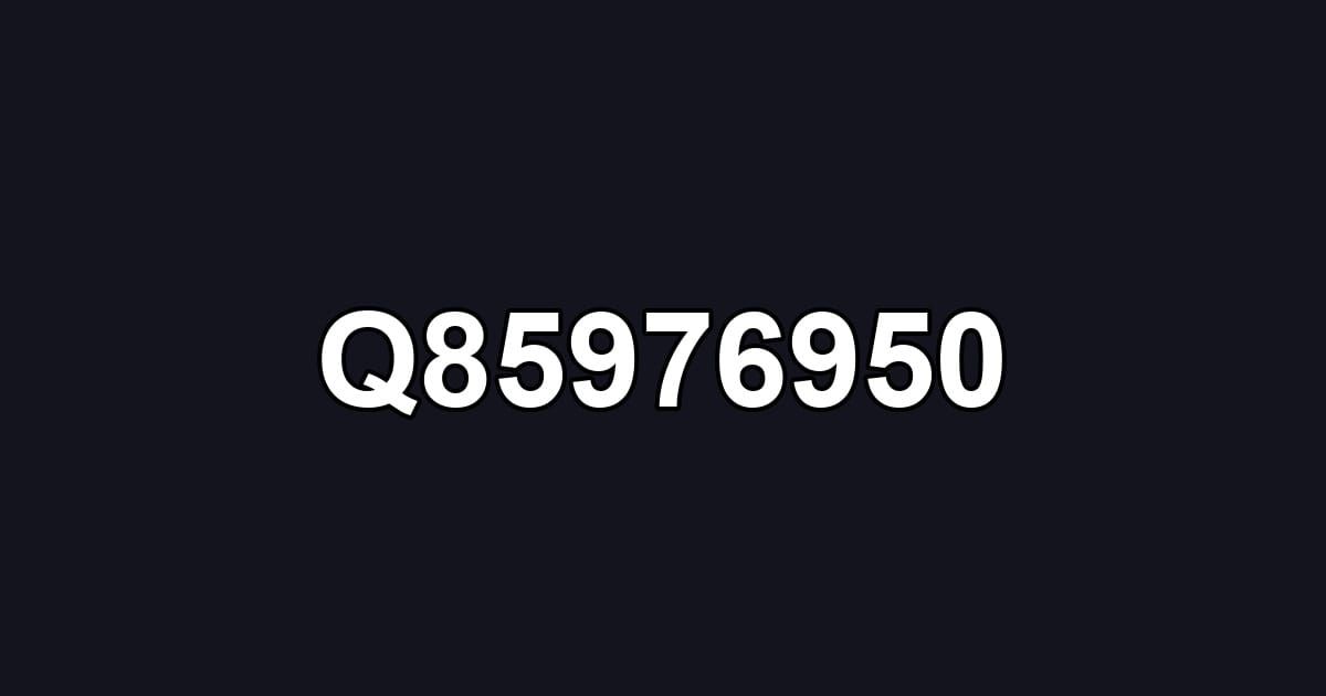 Q85976950