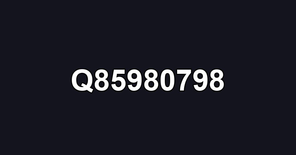 Q85980798