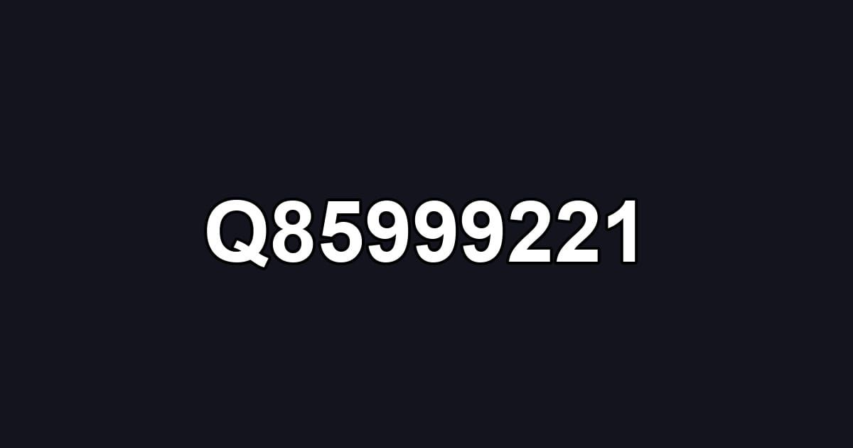 Q85999221