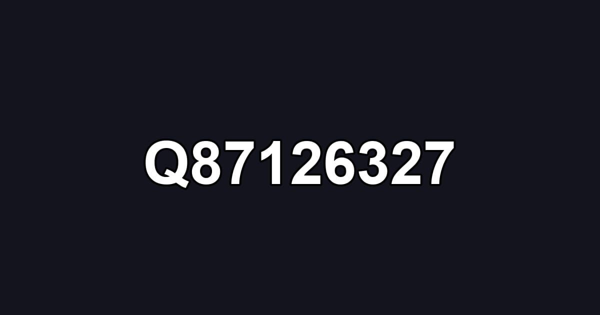 Q87126327