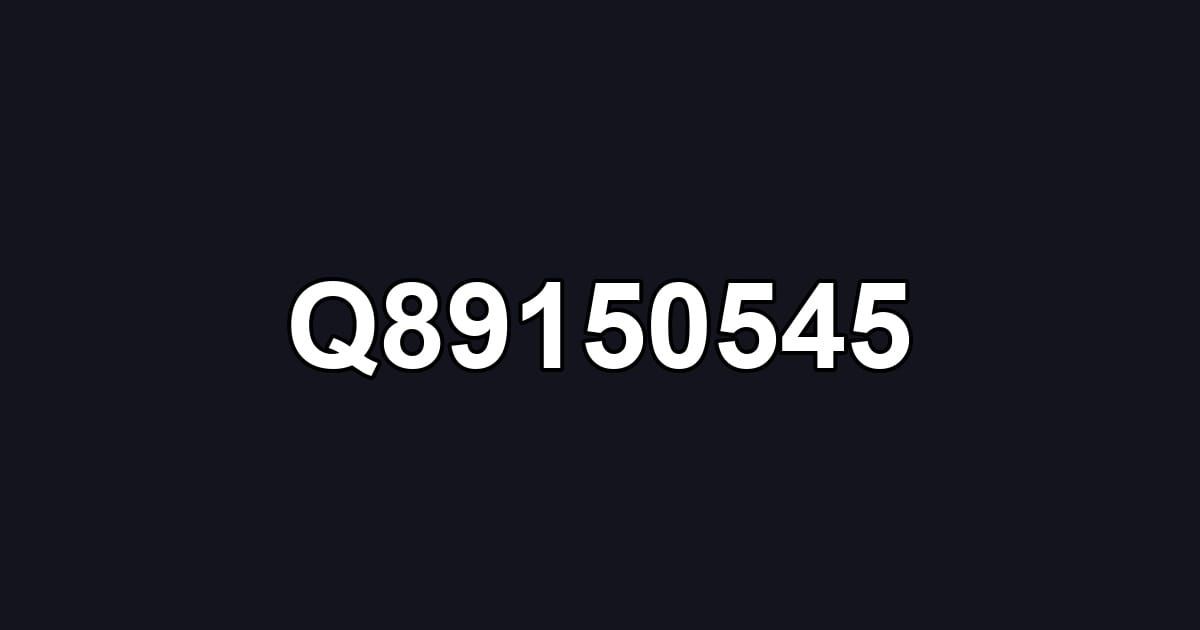 Q89150545