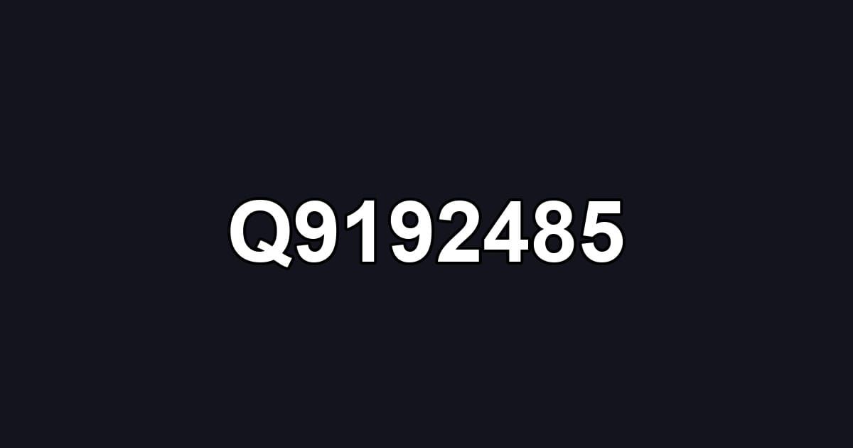 Q9192485