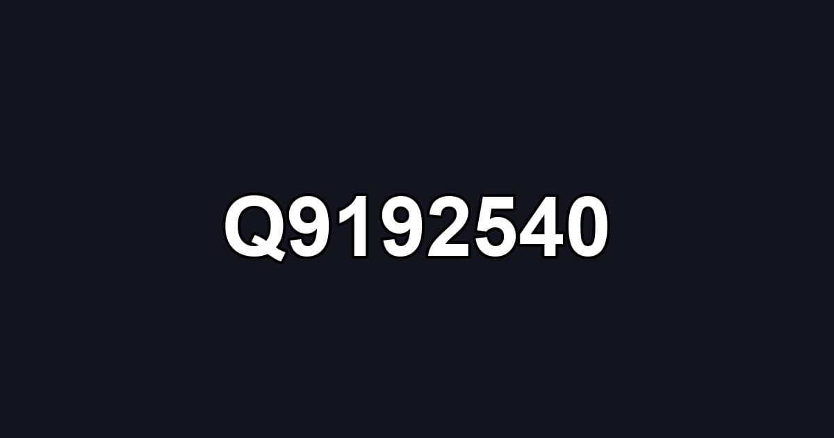 Q9192540