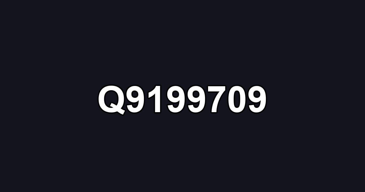 Q9199709