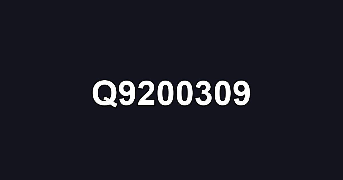 Q9200309