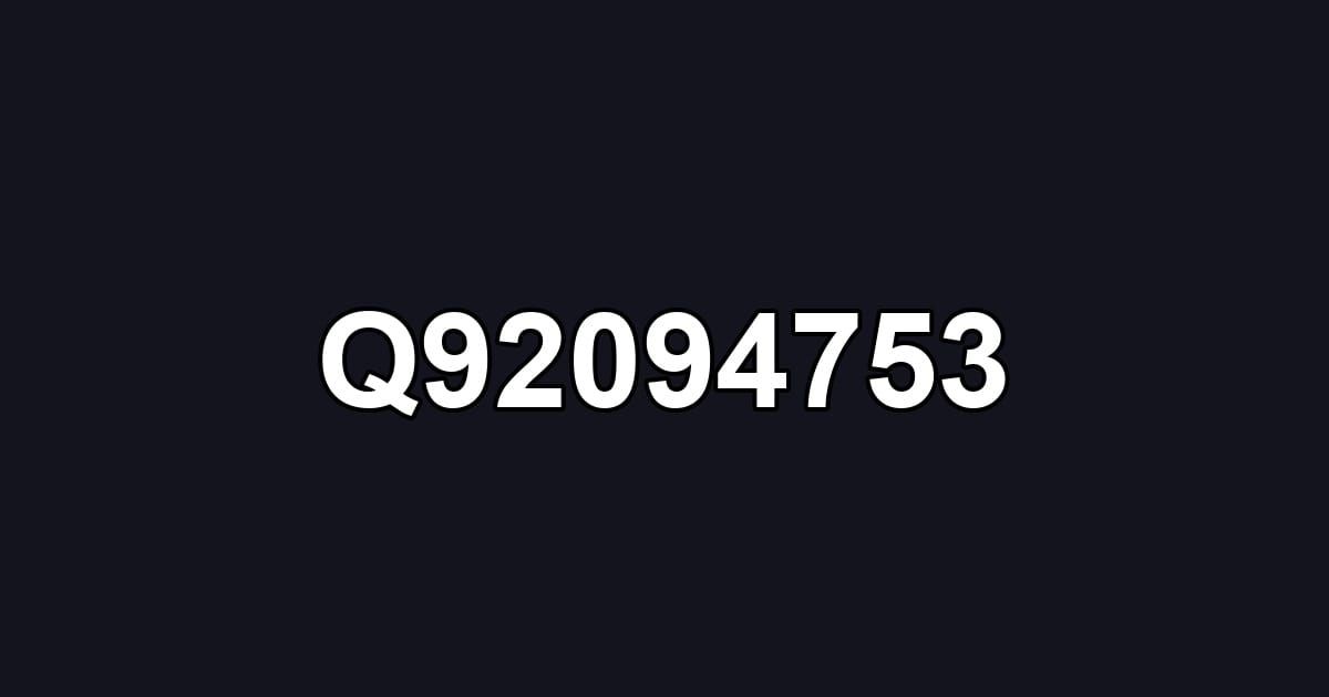 Q92094753