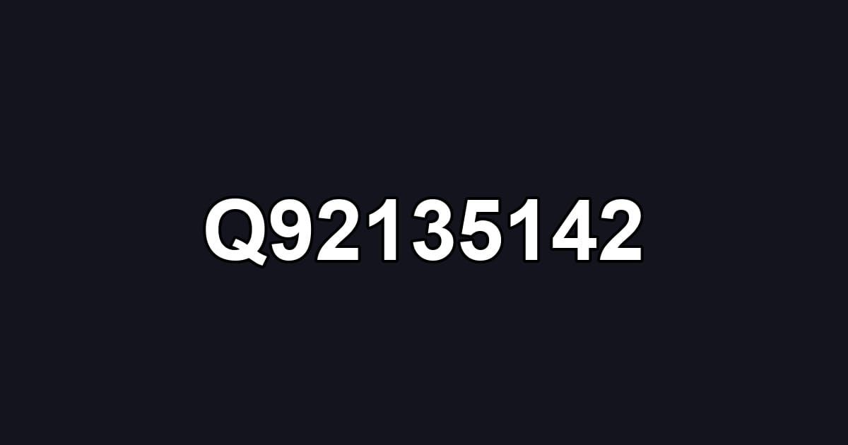Q92135142