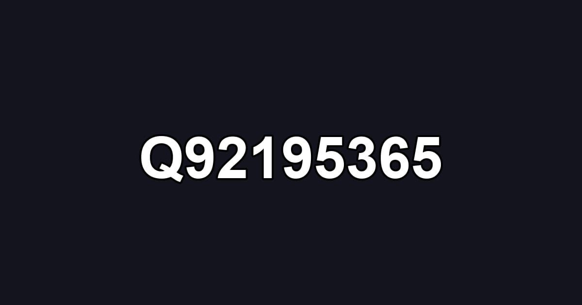 Q92195365
