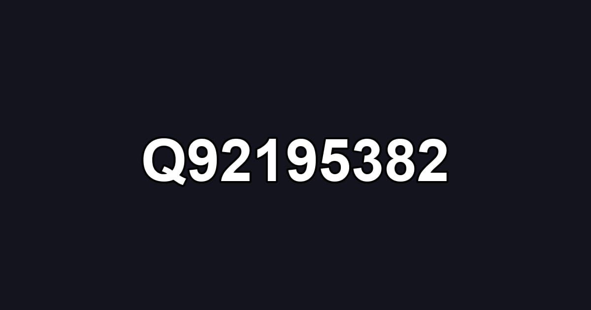 Q92195382