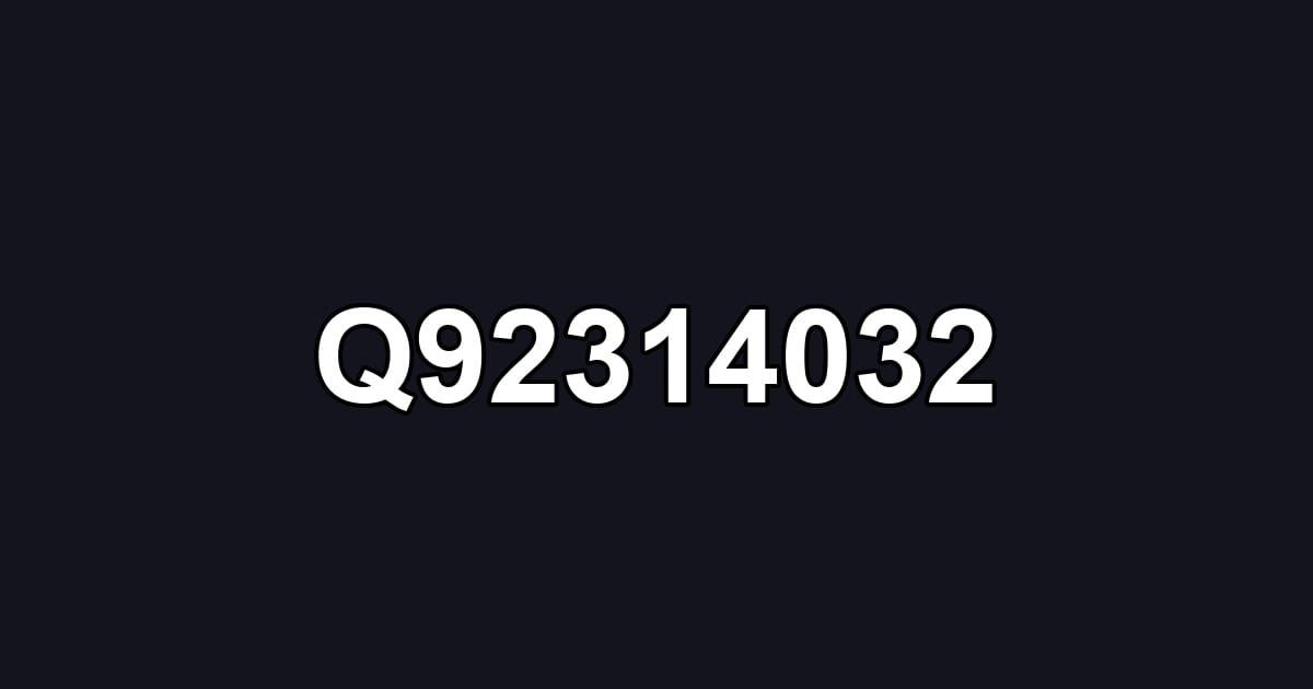 Q92314032