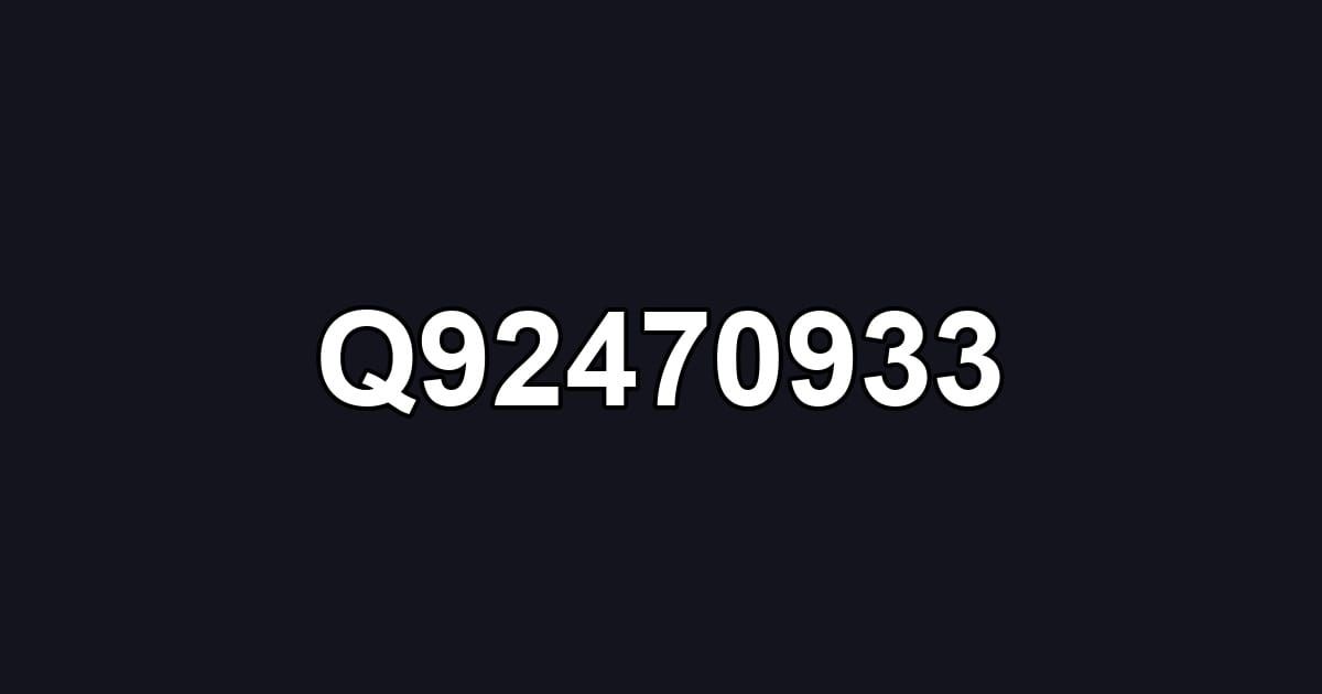 Q92470933
