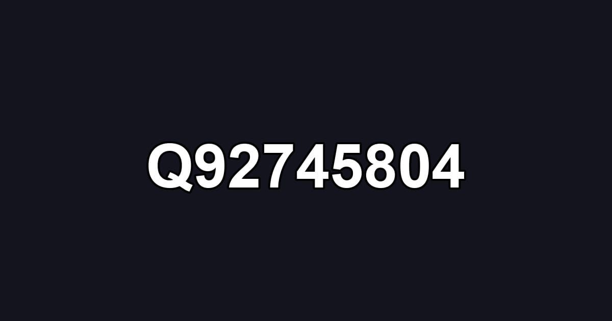 Q92745804