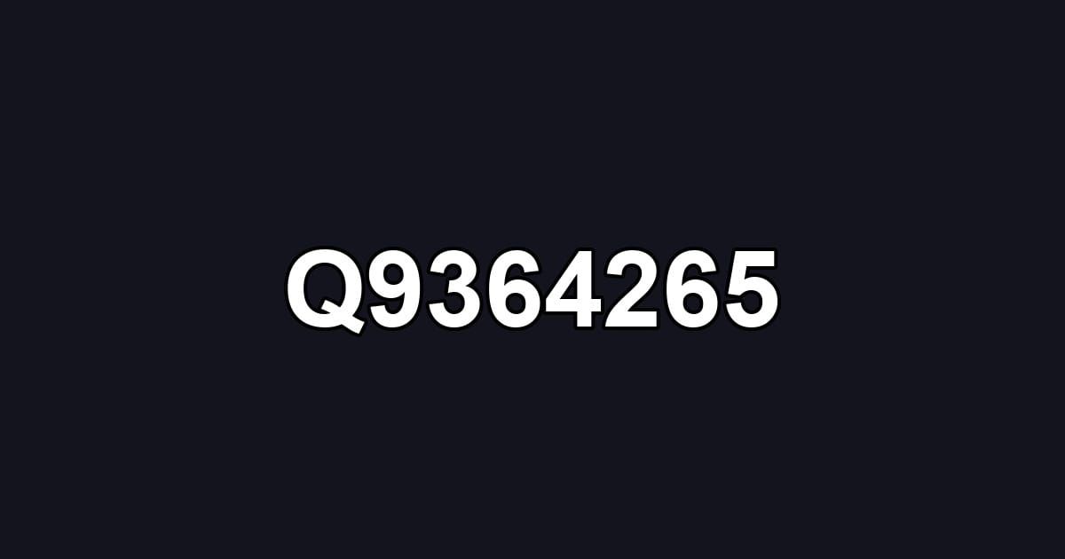 Q9364265