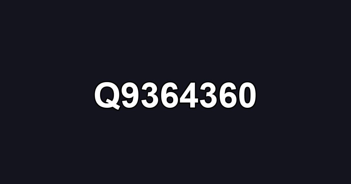 Q9364360
