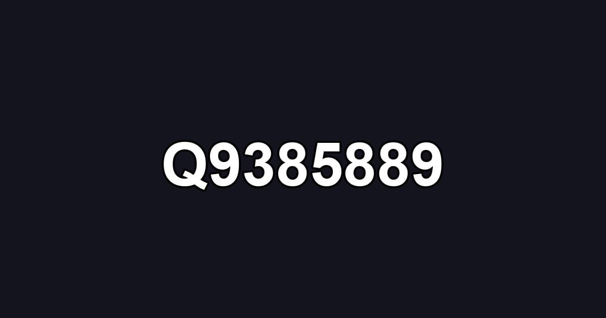 Q9385889