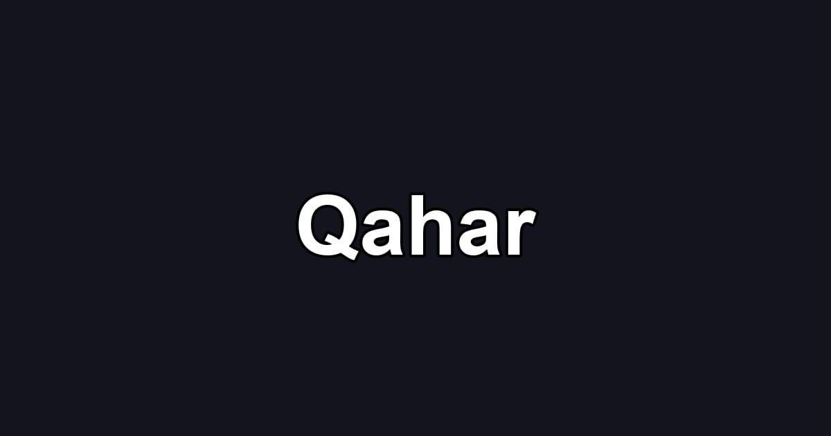 Qahar